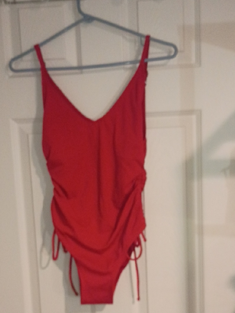 Time and Tru Red One-Piece Swimsuit